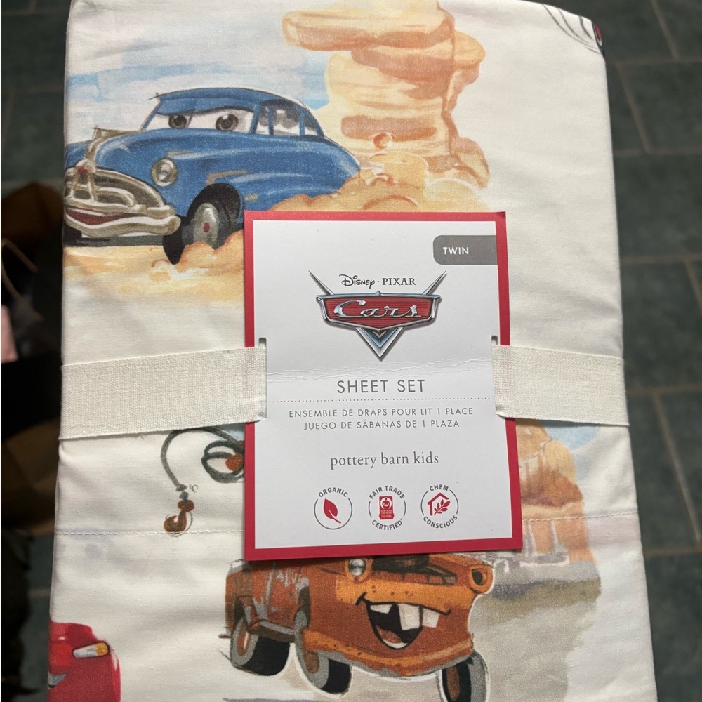 Pottery barn kids cars sheet set (twin)